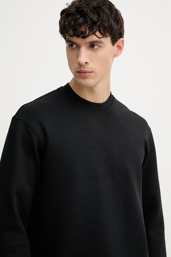 Кофта чоловіча Armani Exchange колір чорний фото 4