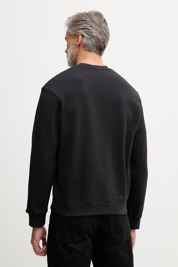 Кофта чоловіча з бавовною Armani Exchange колір чорний фото 2