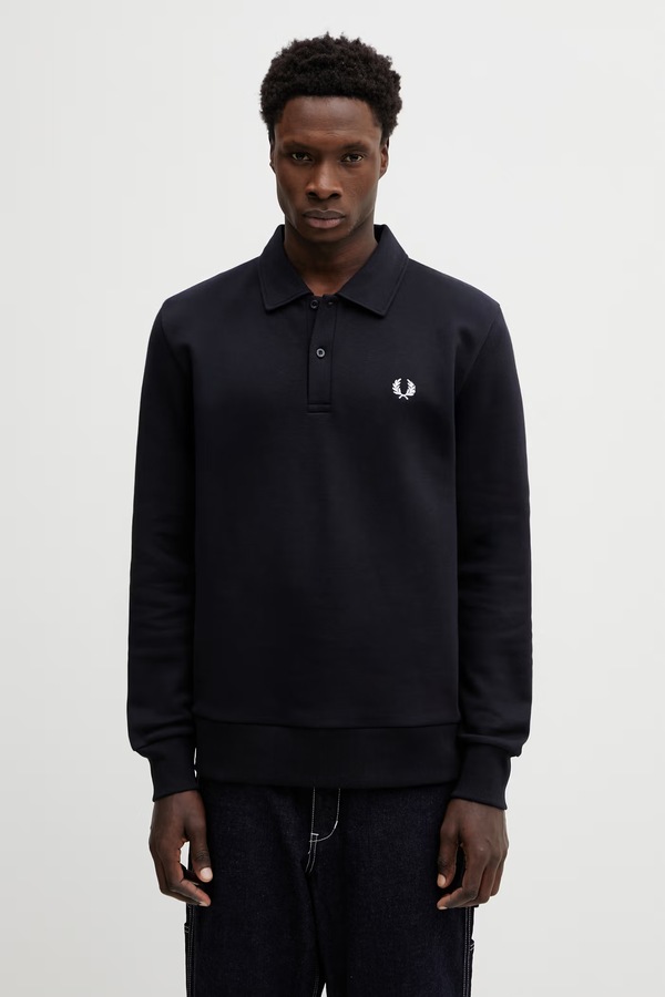 Кофта з капюшоном чоловіча Fred Perry колір темно-синій