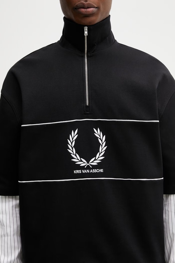 Кофта чоловіча Fred Perry x Kris Van Assche колір чорний фото 4