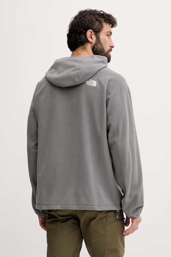 Спортивна кофта чоловіча флісова The North Face OXARA колір сірий фото 3