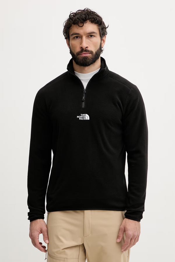 Кофта чоловіча флісова The North Face EMBROIDERED LOGO колір чорний