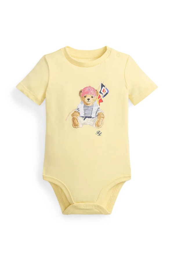 Детское хлопковое боди Polo Ralph Lauren фото 2