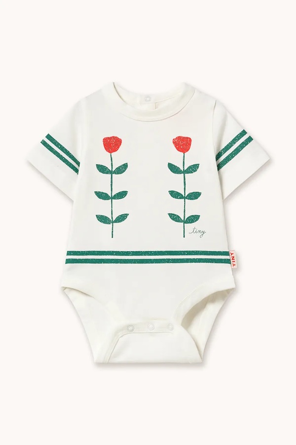 Дитяче бавовняне боді Tinycottons RED ROSES GRAPHIC BODY