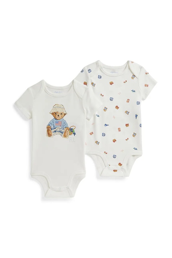 Дитяче бавовняне боді Polo Ralph Lauren 2-pack