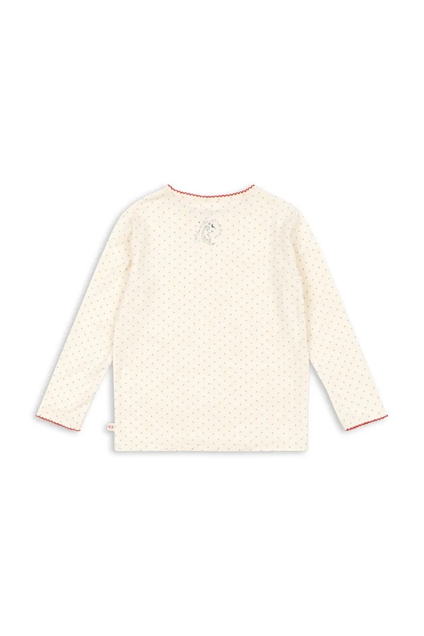 Детский лонгслив Konges Sløjd MIMMI MODAL BLOUSE цвет бежевый
