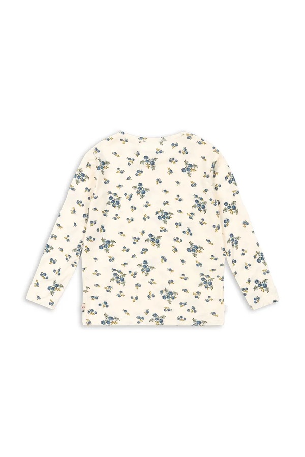 Дитячий лонгслів Konges Sløjd MIMMI MODAL BLOUSE колір бежевий фото 2