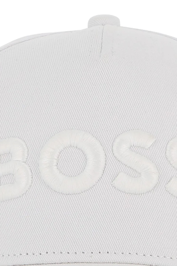 Дитяча бавовняна кепка BOSS колір білий фото 4