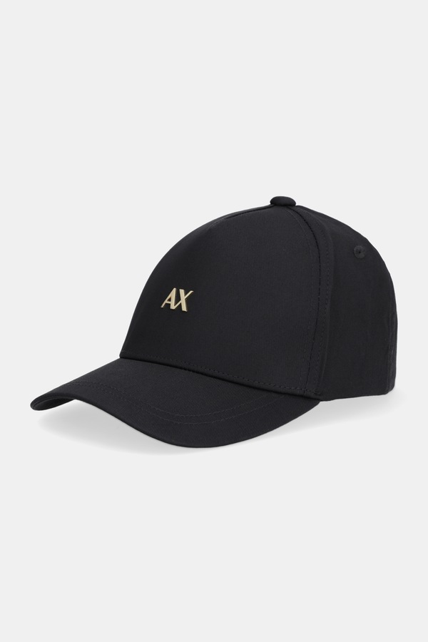 Бавовняна бейсболка Armani Exchange колір чорний