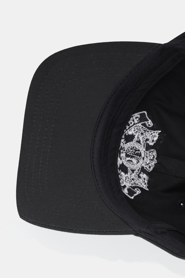 Бавовняна бейсболка Juicy Couture Dog Crest колір чорний фото 4