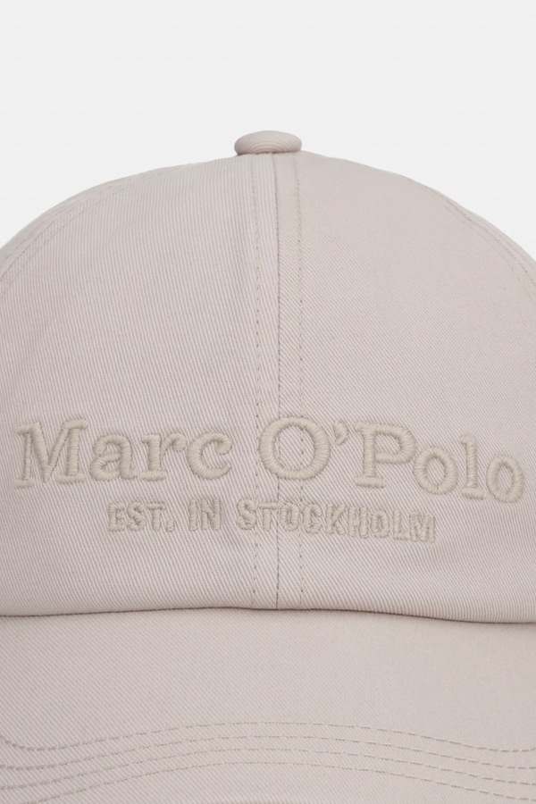 Кепка жіноча бавовняна Marc O'Polo колір бежевий фото 2