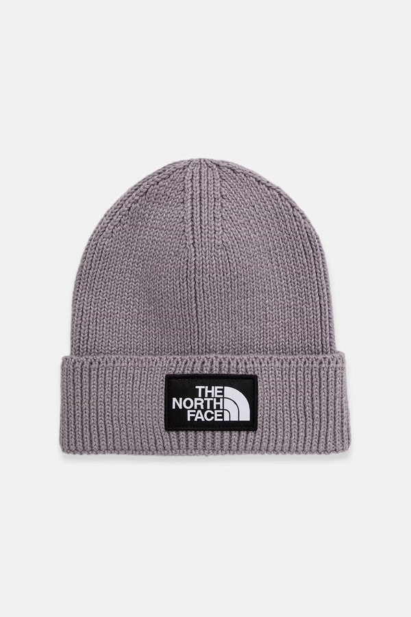 Шапка The North Face TNF Logo Box колір фіолетовий