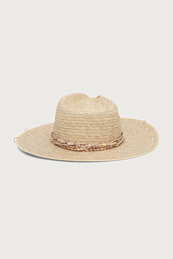 LE SH KA солом'яний капелюх жіночий плетений LE SH KA headwear колір бежевий фото 2
