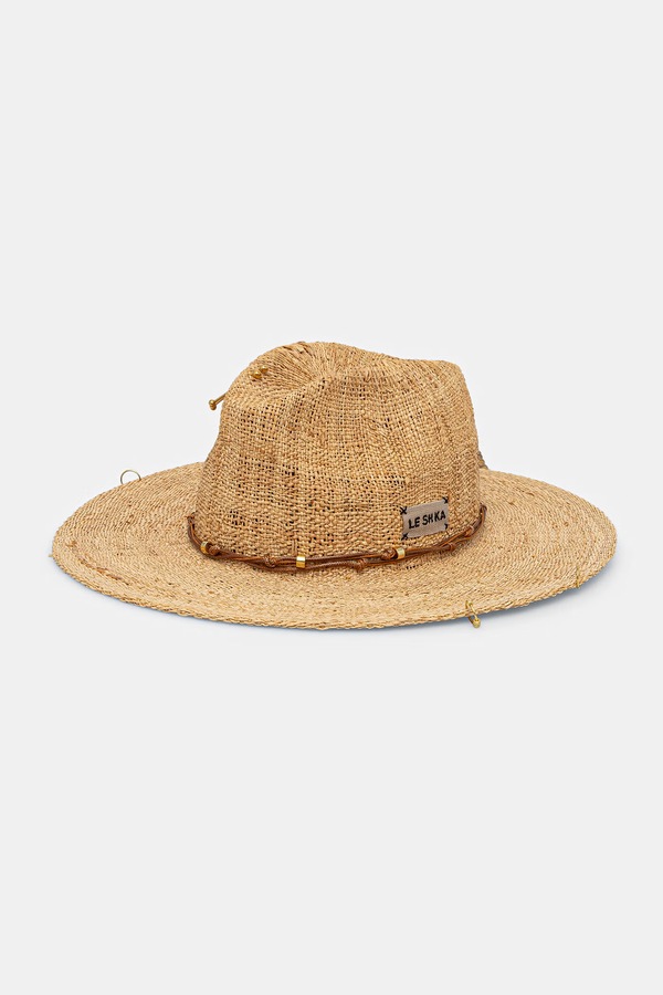 Соломенный шляпа женский LE SH KA headwear цвет бежевый
