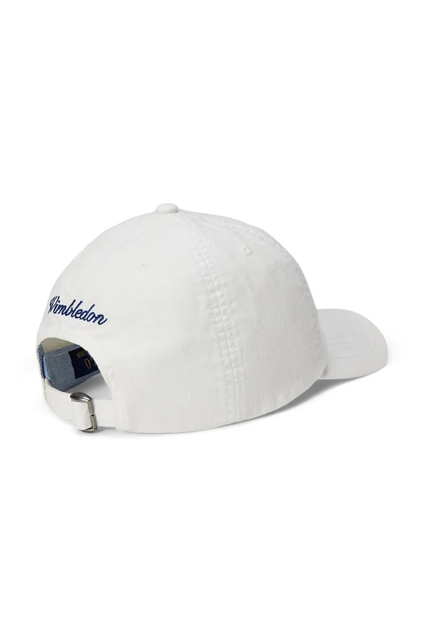 Кепка дитяча лляна Polo Ralph Lauren Wimbledon колір білий