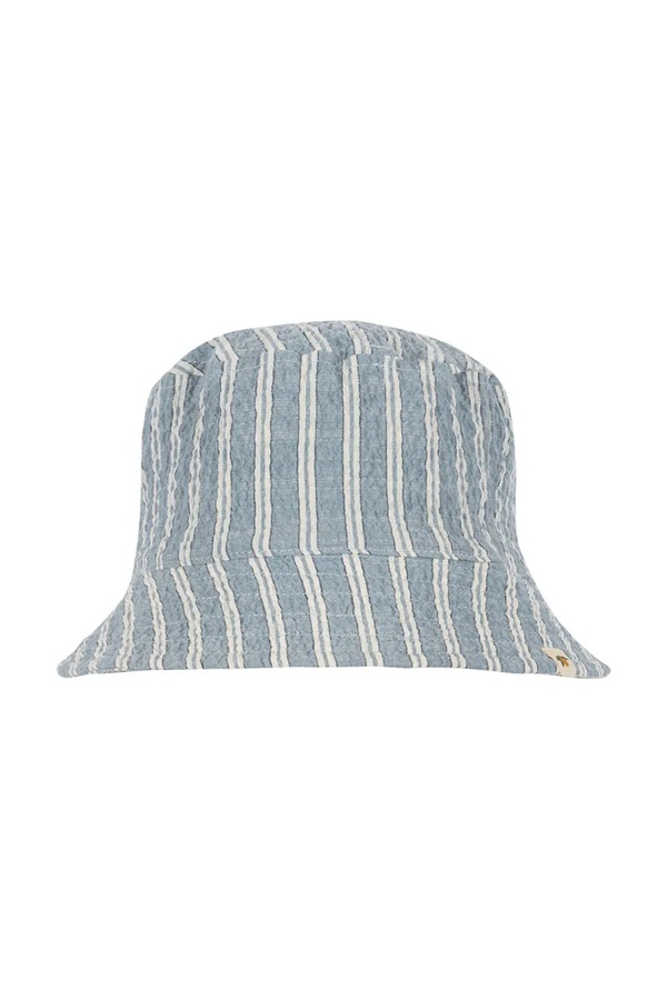 Капелюх дитячий бавовняний Konges Sløjd ELLIOT BUCKET HAT GOTS колір блакитний