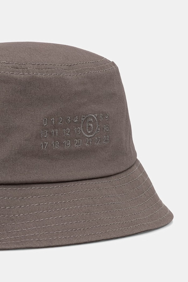 Бавовняний капелюх MM6 Maison Margiela колір сірий