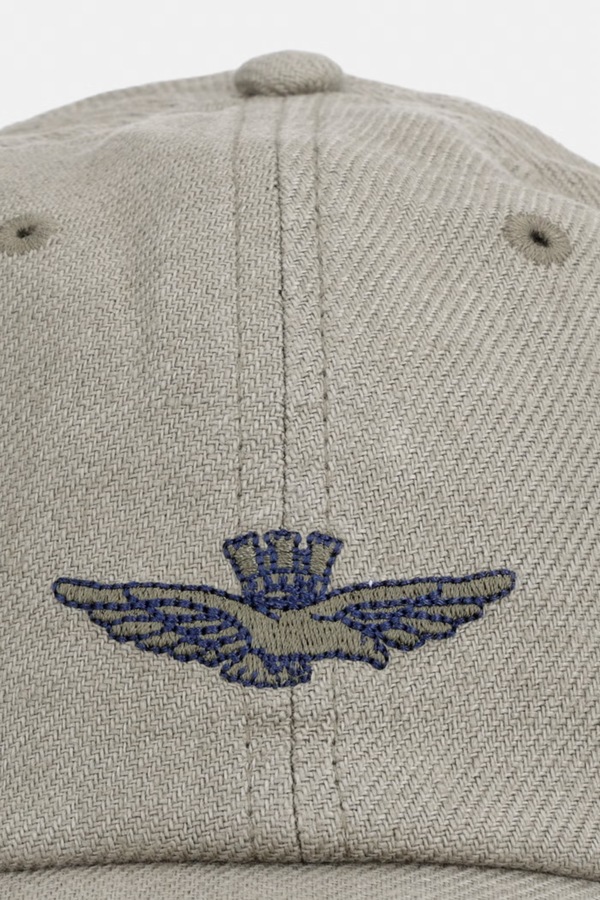 Кепка чоловіча лляна Aeronautica Militare колір зелений