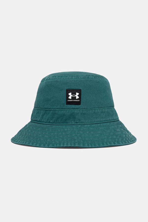 Панама чоловіча бавовняна Under Armour ESSENTIAL BUCKET колір бірюзовий