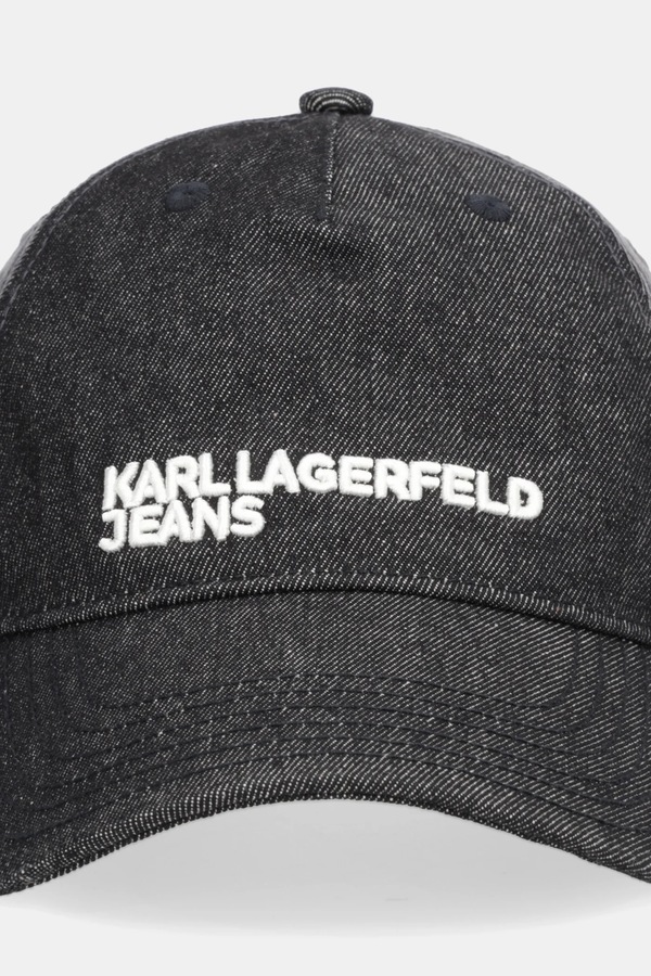 Джинсова кепка Karl Lagerfeld Jeans колір сірий