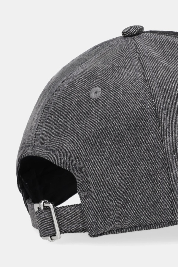 Джинсова кепка Karl Lagerfeld Jeans колір сірий фото 2