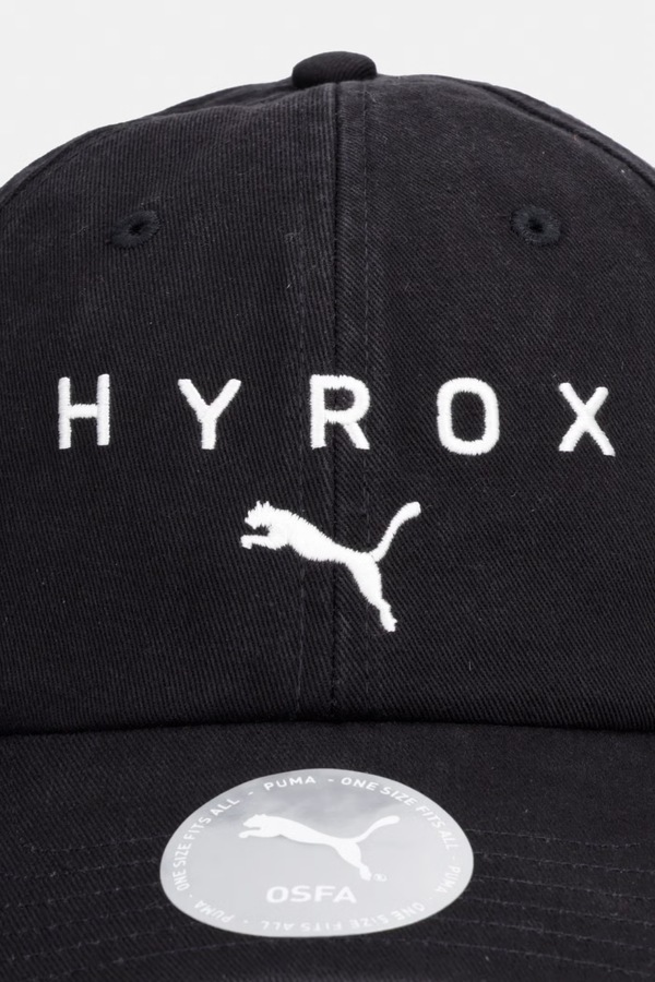 Хлопковая бейсболка Puma BB HYROX цвет черный