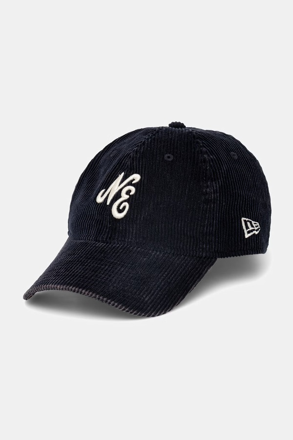 Хлопковая бейсболка New Era WASHED CORD 9TWENTY® цвет синий