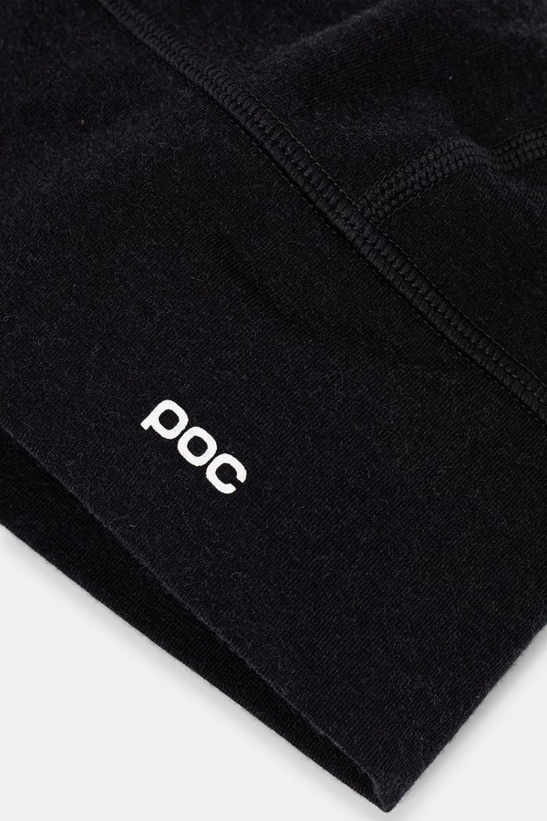 Шапка із мериносовою вовною POC Layer Merino Beanie колір чорний фото 2