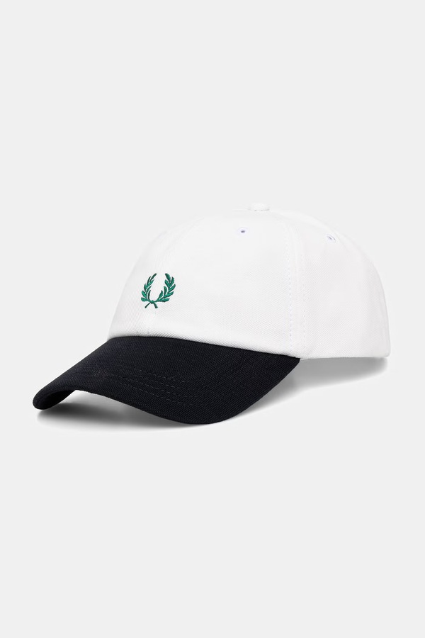 Кепка хлопковая Fred Perry цвет белый