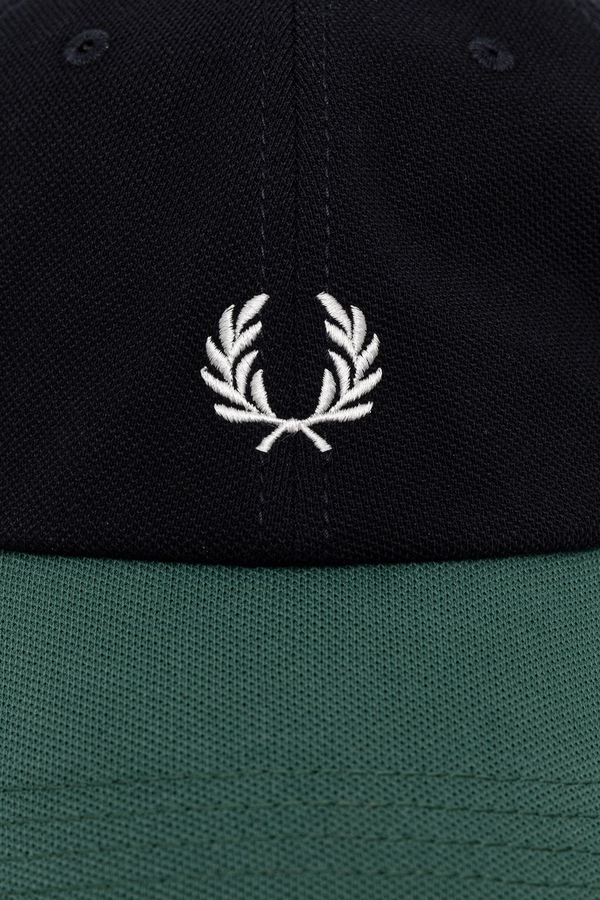 Кепка бавовняна Fred Perry колір темно-синій фото 3