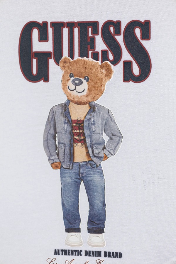 Детский хлопковый комплект Guess 2-pack цвет бордовый фото 2