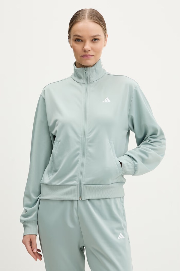 Спортивный костюм adidas Feelcozy цвет зеленый