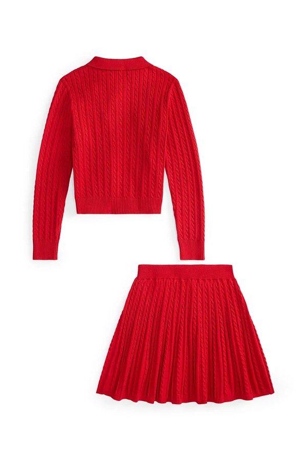 Детский хлопковый комплект Polo Ralph Lauren цвет красный фото 2
