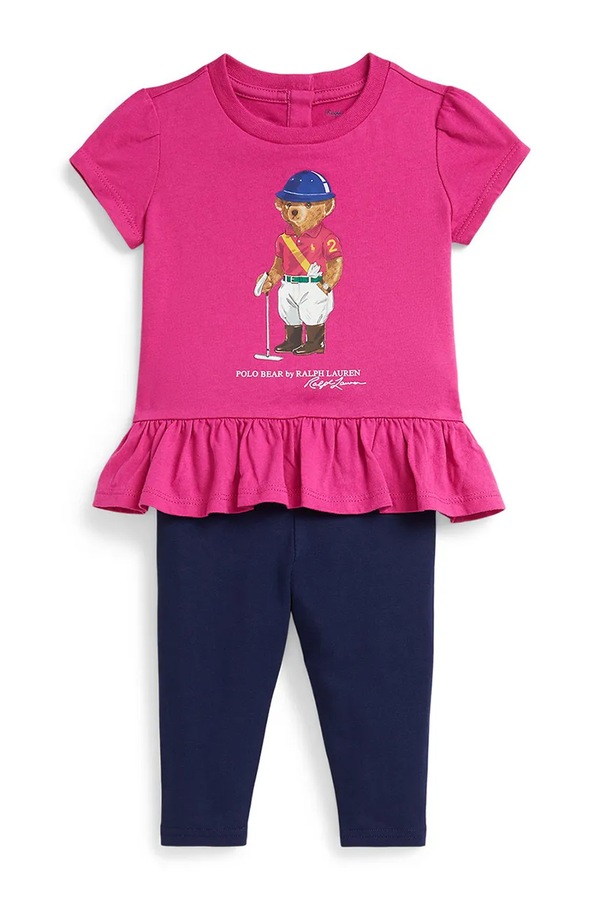 Комплект для немовлят Polo Ralph Lauren колір рожевий