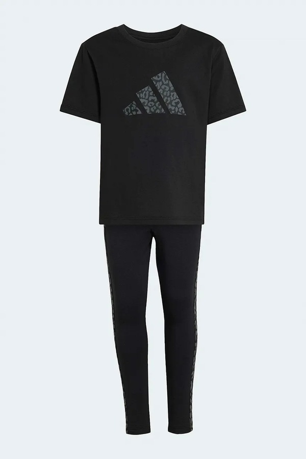 Дитячий бавовняний комплект adidas колір чорний