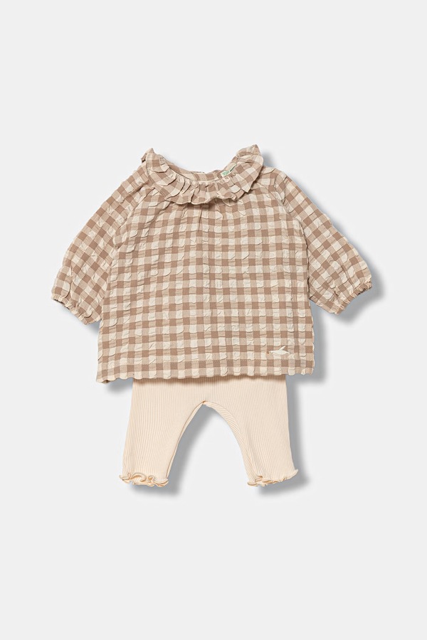 Комплект дитячий United Colors of Benetton колір бежевий