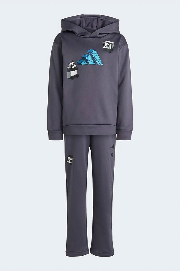 Дитячий спортивний костюм adidas Minecraft колір сірий фото 2