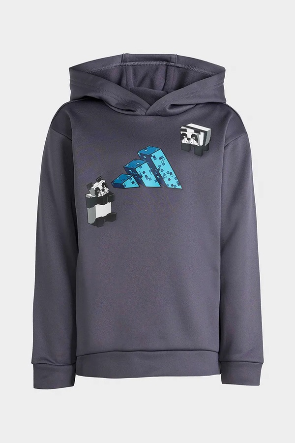 Дитячий спортивний костюм adidas Minecraft колір сірий фото 3