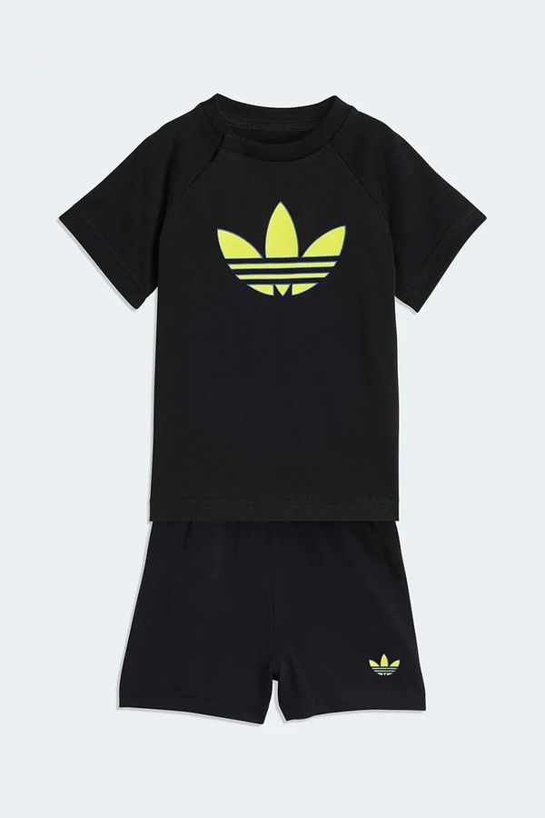 Дитячий бавовняний комплект adidas Originals колір чорний