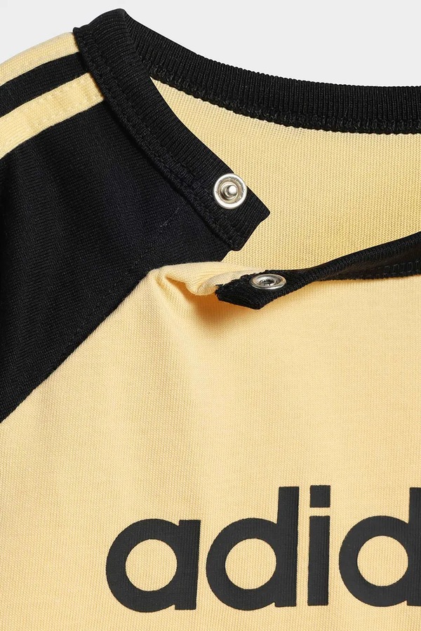 Детский хлопковый комплект adidas Originals цвет желтый фото 2