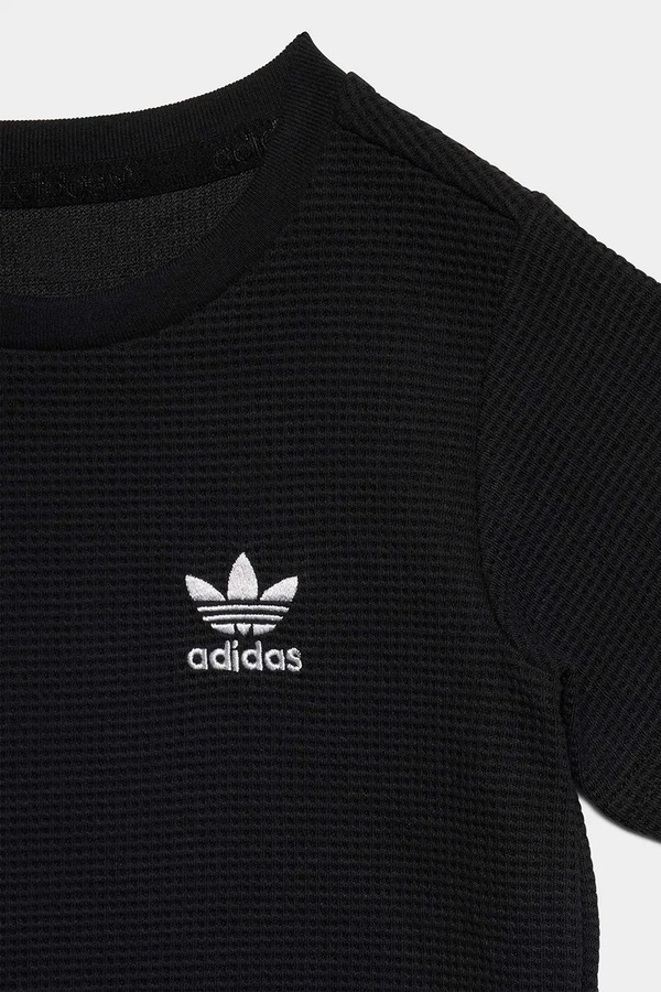 Дитячий бавовняний комплект adidas Originals колір чорний фото 4