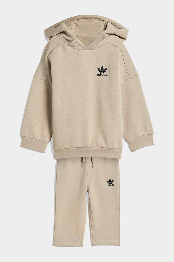 Спортивний костюм дитячий з бавовни adidas Originals колір зелений