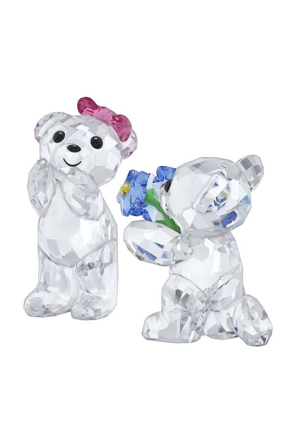 Декоративная фигурка Swarovski KRIS BEAR 2,1 x 2,7 x 4,3 cm 2-pack цвет прозрачный