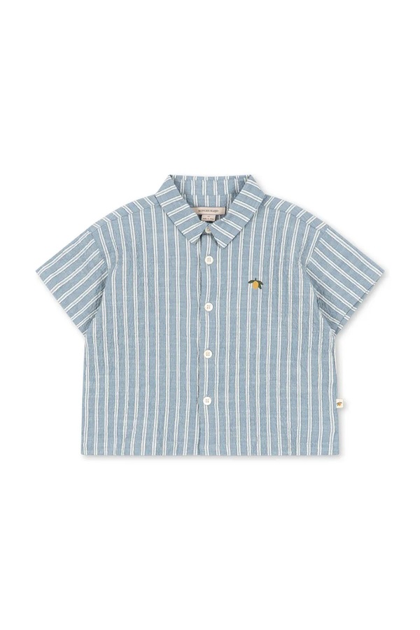 Дитяча бавовняна сорочка Konges Sløjd ELLIOT SS SHIRT GOTS