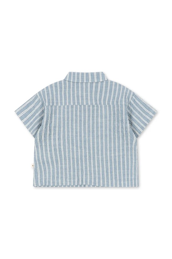 Детская хлопковая рубашка Konges Sløjd ELLIOT SS SHIRT GOTS