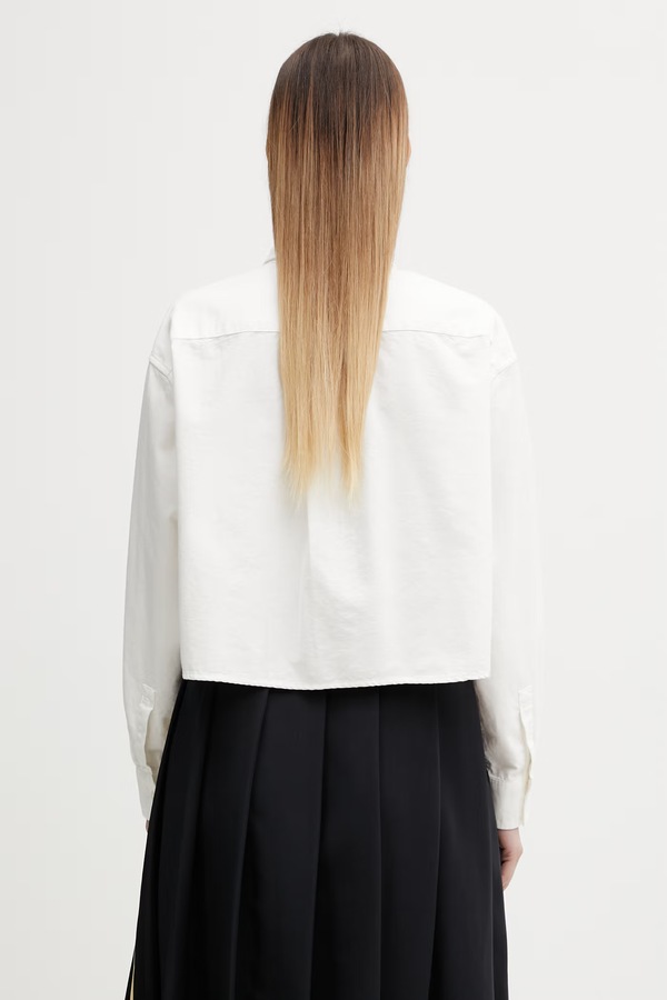 Рубашка женская хлопковая Fred Perry цвет белый фото 2