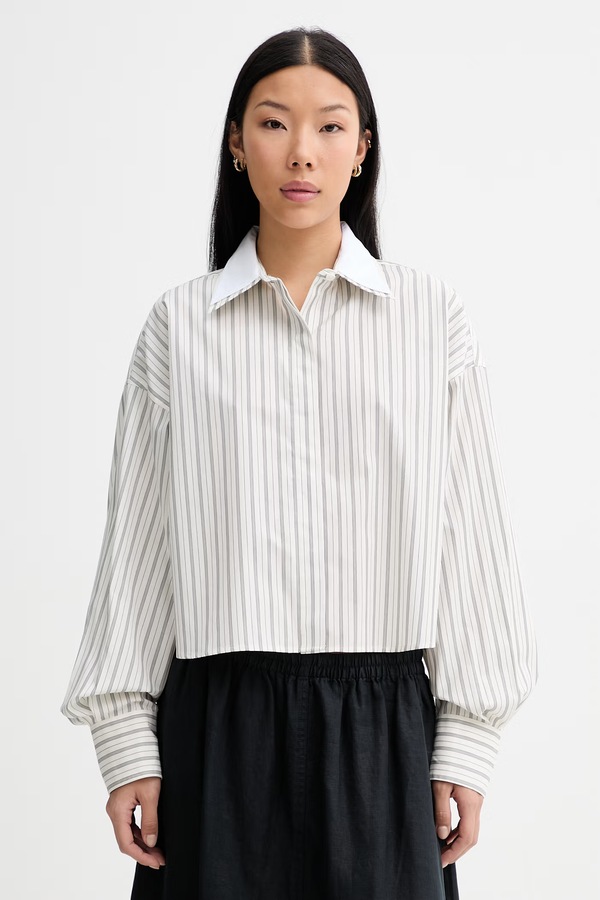 Сорочка жіноча бавовняна rag & bone Marin колір бежевий