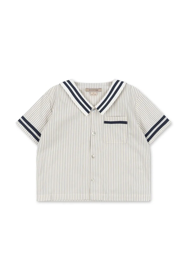 Сорочка дитяча бавовняна Konges Sløjd ALLIE SAILOR SHIRT GOTS колір білий