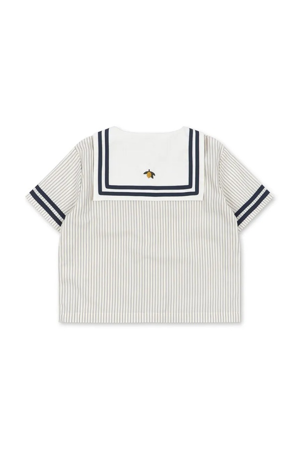 Сорочка дитяча бавовняна Konges Sløjd ALLIE SAILOR SHIRT GOTS колір білий