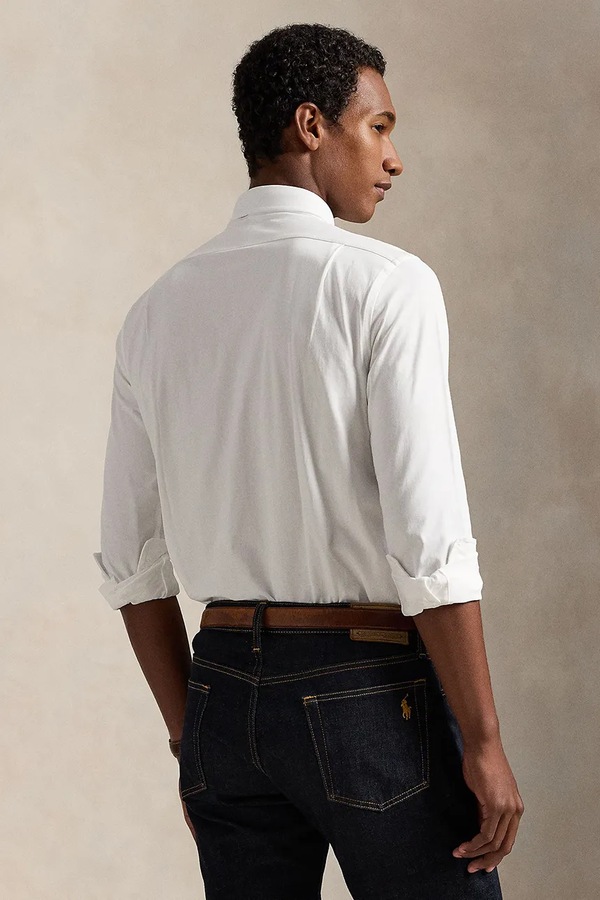 Бавовняна сорочка Polo Ralph Lauren колір білий фото 2